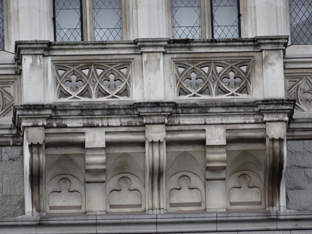 Photo of one of the architectural details of Tower Bridge