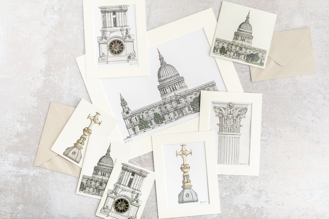 Katherine Jones St Paul's Cathedral Print and Card Collection