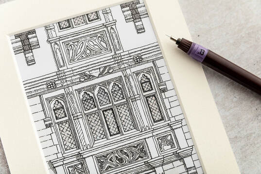 Katherine Jones final drawing of window detail